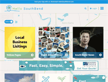 Tablet Screenshot of hellosouthbend.com